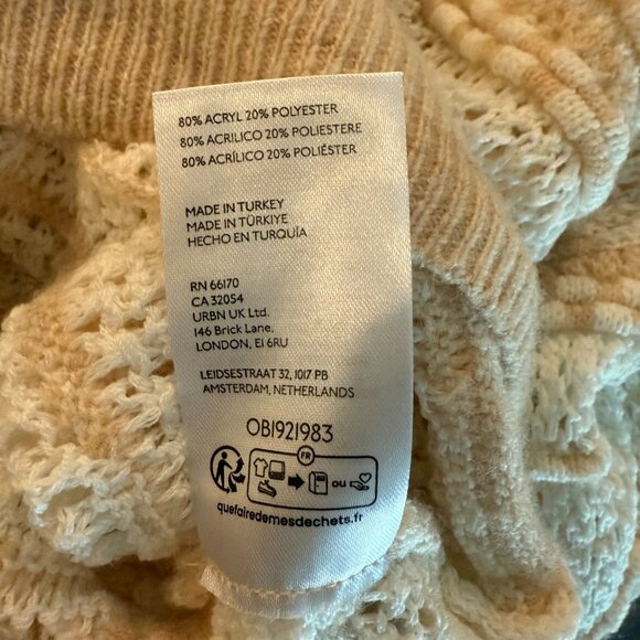 By‎ Anthropologie Open-Stitch Checkered Sweater - Picture 5 of 6